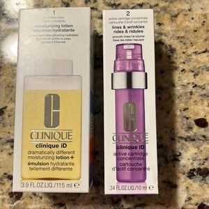 Clinique ID moisturizing lotion + lines & wrinkles rides & ridules full size